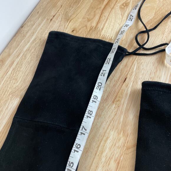 Stuart Weitzman NWOB Tipland Black Suede Over the Knee Boot Size 4M Stacked Heel - Picture 10 of 15